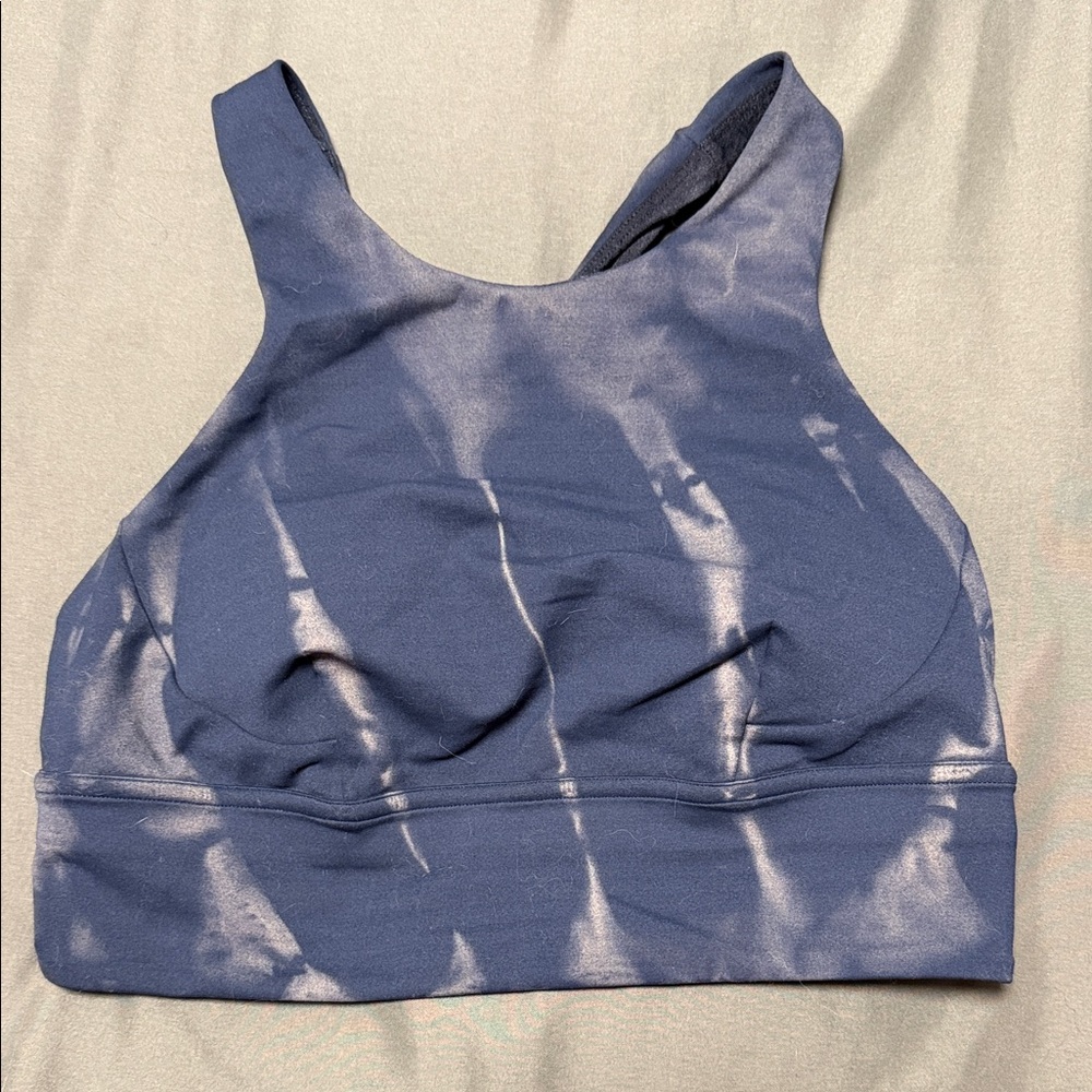 Lululemon Navy Tie-Dye Sports Bra